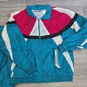 Vintage Long‎ Street Missy Track Suit Set Women's Xl  Multi NWT Lined